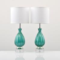 Pair of Barovier & Toso Lamps, Murano - Sold for $1,690 on 11-24-2018 (Lot 55).jpg